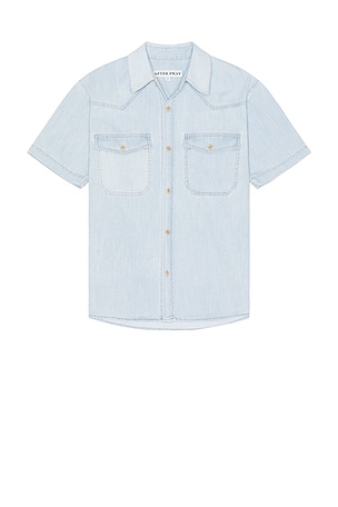 Short Sleeved Denim Shirt After Pray