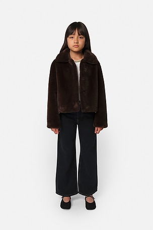 Apparis Elis Kids Coat in Chocolate