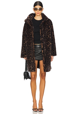 Blair Leopard Mid Length Coat Apparis