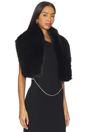 Apparis Dakota Sable Shawl in Black
