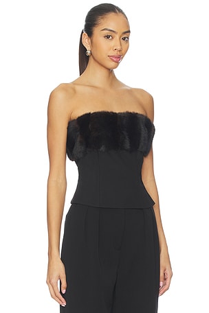 Apparis Ivy Tube Top in Black