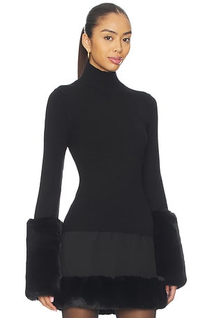 Apparis Mountain Cuff Turtleneck in Black