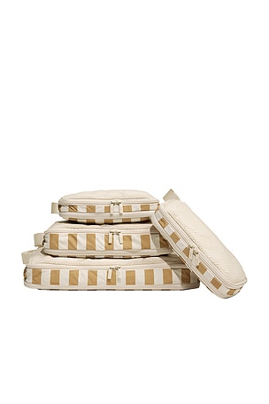 Away Compression Packing Cubes Set Of 4 in Tan