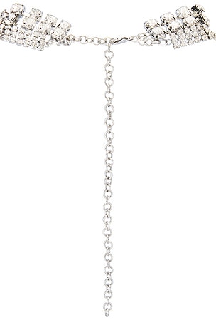 Aniye Records Grace Collar in Metallic Silver