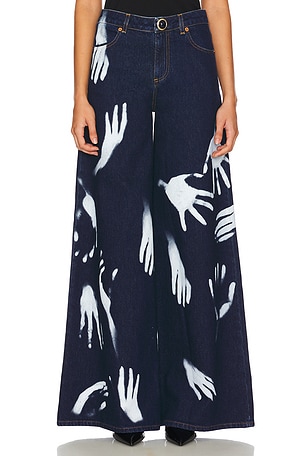 Handprint Wide Leg AREA