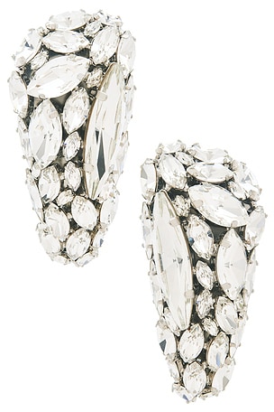 Crystal Cluster Triangle Earrings AREA