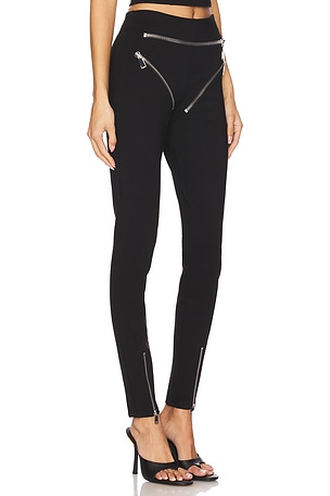 AREA Zipper Brief Legging in Black