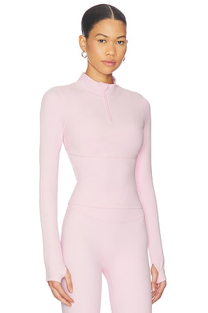 Astoria BLOUSON AVEC DEMI GLISSIÈRE HALF ZIP JACKET en Rose Pâle 