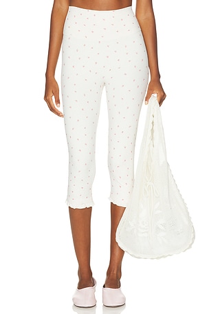 Ruffle High Rise Capri Legging Astoria