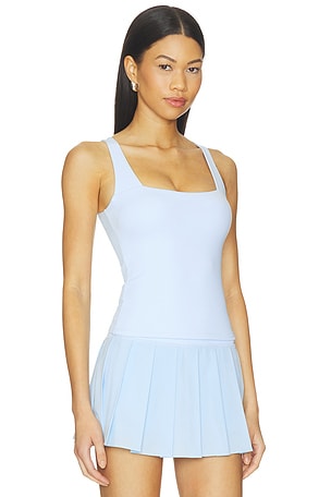 Astoria Square Neck Tank Top in Baby Blue. Size XS. Also