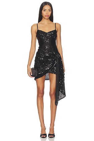 Wrapped Sequin Mini Dress AREA