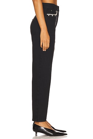 AREA Crystal Heart Jean in Black. Size 26. Also