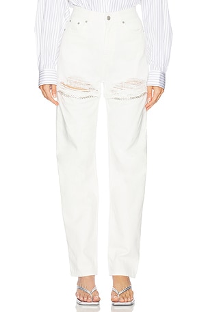 Crystal Fray Slit Jean AREA