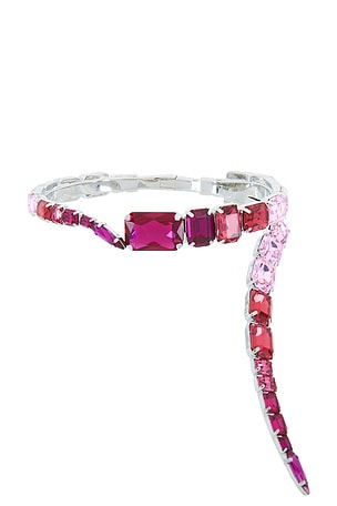 Ombre Crystal Wrap Choker Necklace AREA