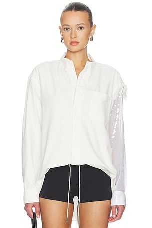 Deconstructed Sequin Oxford Shirt AREA