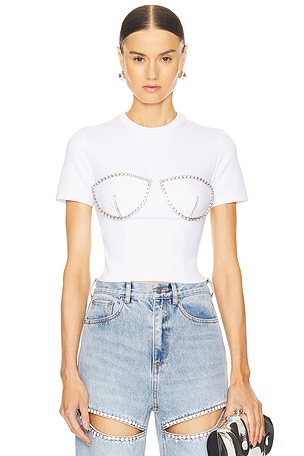 CAMISETA BUSTIER DE CRISTAL AREA