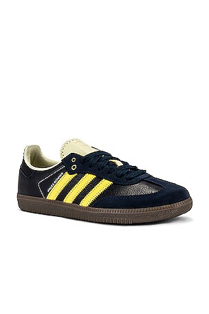 adidas by Wales Bonner SAMBA Collegiate Navy Yellow REVOLVE