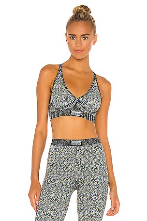 【Adam Selman Sport】 Stretch-nylonスポーツブラ Adam Selman Sport BONDED スポーツブラ - Micro Floral | REVOLVE
