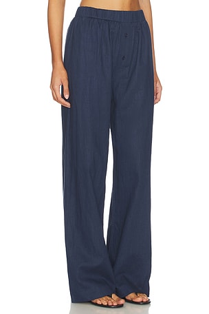Artless Forever Linen Relaxed Pants in Navy