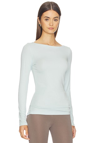 Artless Forever Lane Boatneck Top in Baby Blue