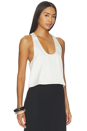 Artless Wren Silk Top in White