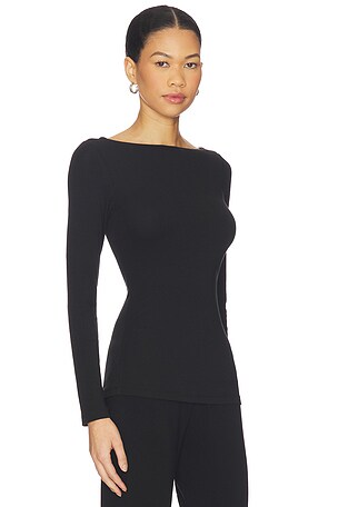Artless Forever Lane Boatneck Top in Black. Size XS. Also