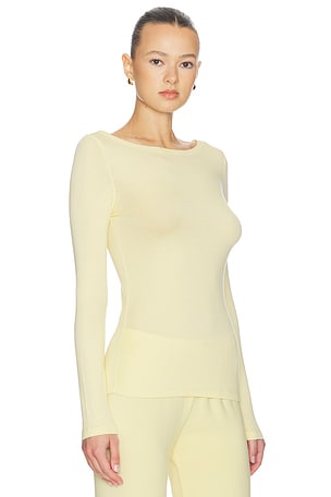 Artless Forever Lane Boatneck Top in Lemon