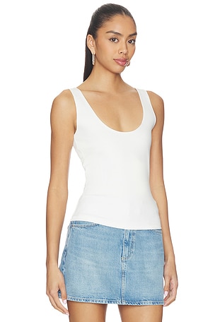 Artless Forever Inez Scoop Tank in Cream. Size XXS. Also