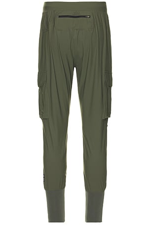 ASRV Tetra Lite Cargo High Rib Jogger in Olive