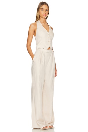 ASTR the Label Tatum Jumpsuit in Beige