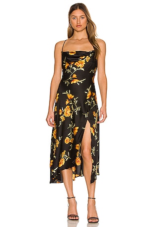 ASTR the Label Gaia Dress in Black & Gold Floral | REVOLVE ASTR the Label Gaia Dress in Black & Gold Floral | REVOLVE