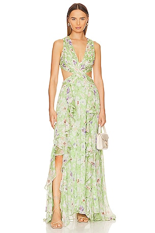ASTR the Label Noya Dress in Light Green Floral | REVOLVE