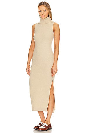 ASTR the Label Irina Sweater Dress in Taupe