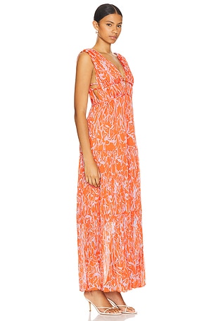 ASTR the Label Pescadero Dress in Burnt Orange