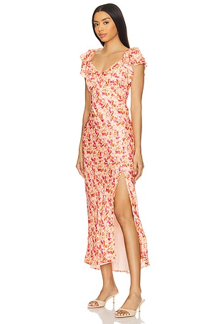 ASTR the Label Maisy Dress in Fuchsia,Orange