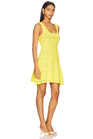 ASTR the Label Shereena Sweater Dress in Yellow