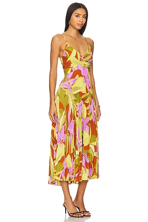 ASTR the Label Blythe Dress in Green,Pink