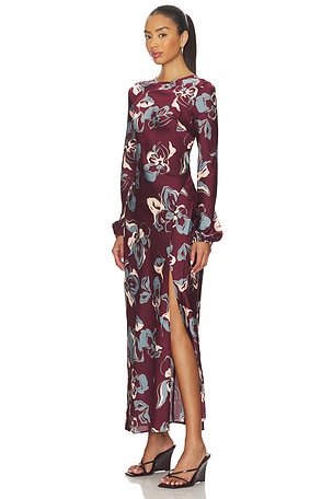 ASTR the Label Elyse Dress in Wine
