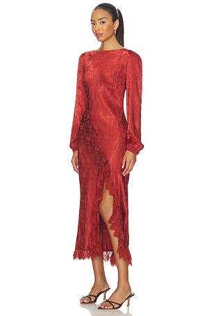 ASTR the Label Ilaria Dress in Rust