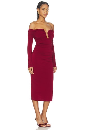 ASTR the Label Lovinia Dress in Wine. Size XS. Also