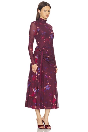 ASTR the Label Aubriella Dress in Burgundy
