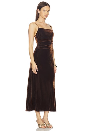 ASTR the Label Valery Dress in Metallic Bronze