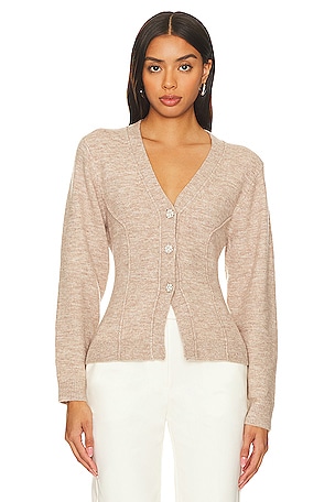 The Cropped Cardigan - Wheat ;
