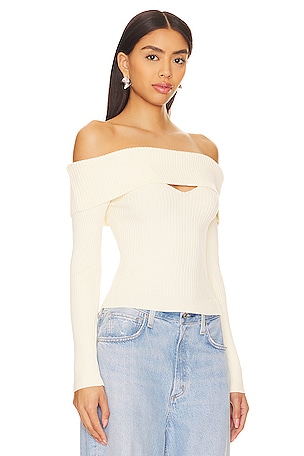 ASTR the Label Ainsley Sweater in White