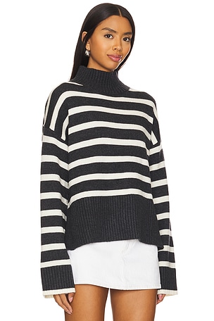 ASTR the Label Sophea Sweater in Black,White