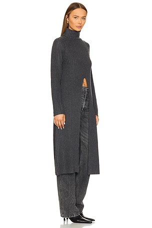 ASTR the Label Estilo Sweater in Charcoal