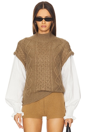 Angeline Mixed Media Sweater ASTR the Label