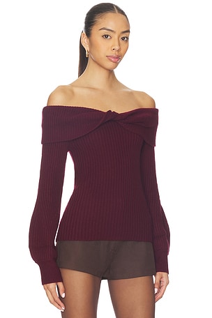 ASTR the Label Tilde Sweater in Wine