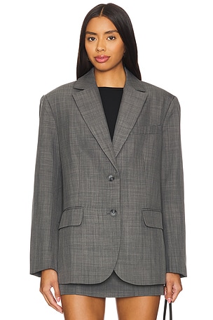 ASTR the Label Isadora Blazer in Charcoal