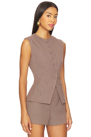 ASTR the Label Gisselle Vest in Brown
